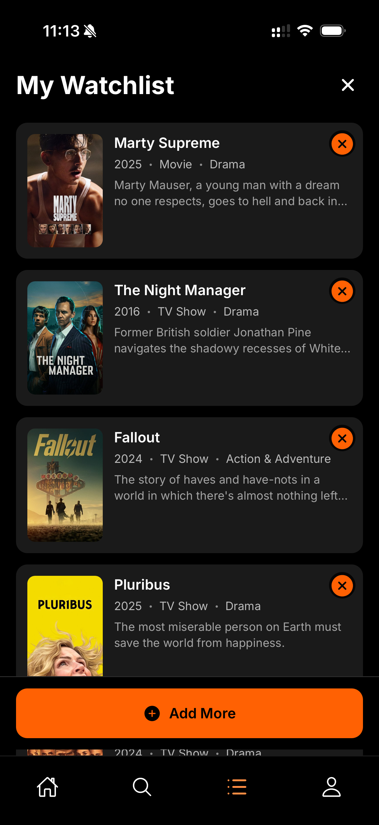 Build your watchlist